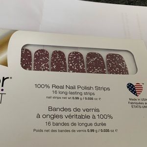 Color Street Glitter Nail Strips: Wine Down